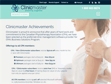 Tablet Screenshot of clinicmaster.com